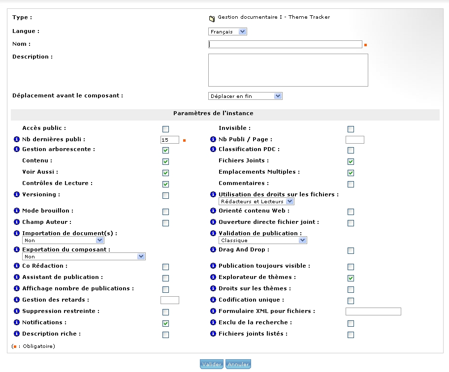 TTadminoptions