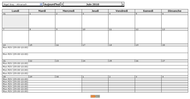 Almanach rdv