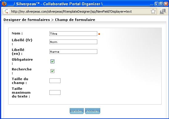 Formulaire Xml - Service Publique